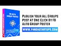 FaceBook Auto Group Poster | FB Auto Poster | Panda Startups