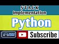 Stack Implementation in Python | Python Language | Python for Beginners