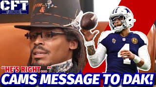 A message from Cam Newton to Cowboys Qb Dak Prescott! & I agree with Cam…”He’s R
