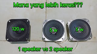 1 speaker watt besar vs 2 speaker watt kecil, pilih mana?