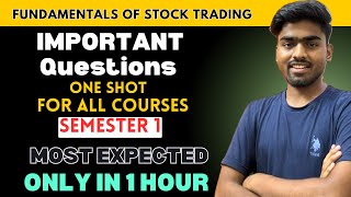 BBA: Fundamentals of Stock trading Important Questions for Semester 1 BA hons BCom hons