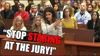 Camille Vasquez Tells Amber to Stop Looking at Jury