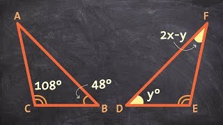 Geometry - How to Determine the Missing Values with Congruent Triangles