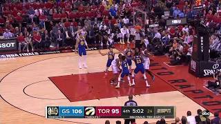 Last 5 mins of 2019 NBA Finals Game 2 Golden State Warriors vs Toronto Raptors