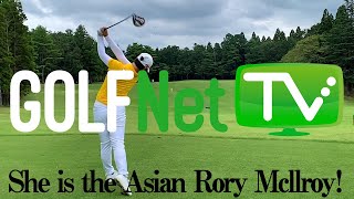 【She is the Asian Rory Mcllroy!】令和の女性マキロイをスロー動画で研究しよう【笹生優花のスイングスロー動画 ドライバー編】