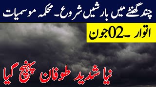 Weather update today 02 June| Scattered Rain Gust Winds expected| All cities names| Pakistan Weather