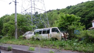 福島県奥会津の【廃車、草ヒロ（草ムラのヒーロー）】と、会津鉄道・鉄橋