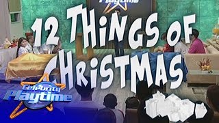 Celebrity Playtime: 12 Things of Christmas