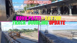 Kovilpatti - Sattur track doubling august month update | Track doubling \u0026 Station update | NTGVLOG