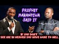Prophet Passion Java referenced the words of Prophet Emmanuel Makandiwa 