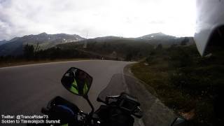 V-Strom 1000 Ride - Solden to Timmelsjoch Summit, PT1 Bikers View - AUSTRIA -