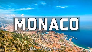 VOLANDO SOBRE MONACO 4K | Increíble paisaje natural hermoso con música relajante | VÍDEO 4K UHD