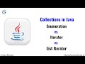 Difference between Enumeration Iterator and ListIterator in Java | Java Collection | Java Tutorial