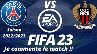 PSG vs Nice 9ème journée de ligue 1 2022/2023 / FIFA 23 PS5