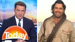 Karl mesmerized by beautiful crocodile hunter | TODAY Show Australia
