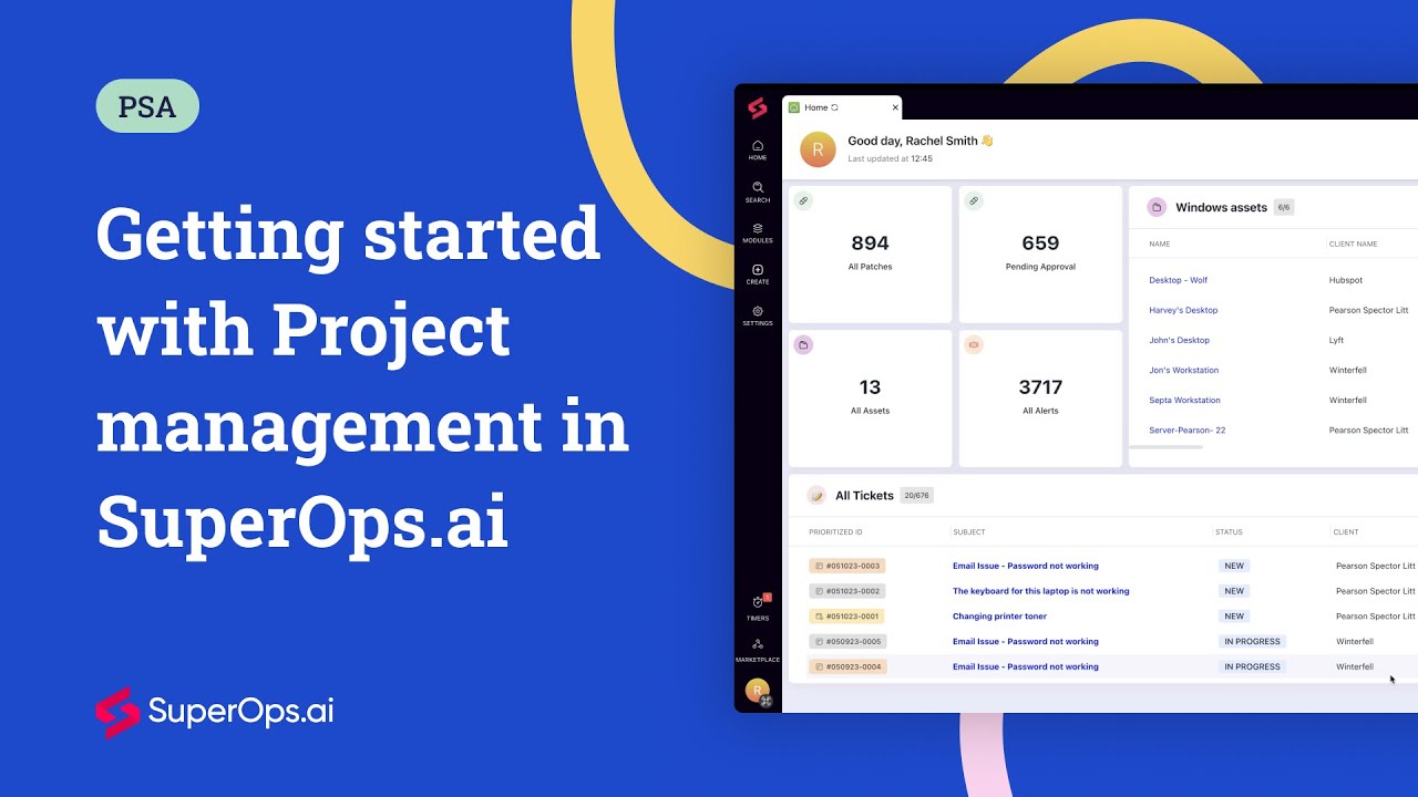 Getting Started With Project Management In SuperOps.ai - YouTube