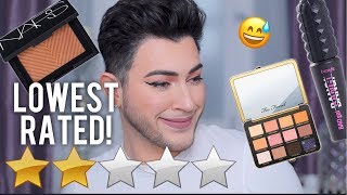 FULL FACE USING LOWEST RATED SEPHORA MAKEUP!