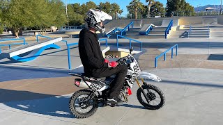 Dirt Bike In Skatepark - Buttery Vlogs Ep121