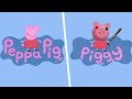 Peppa Pig Intro But It’s Piggy | Side By Side Comparison