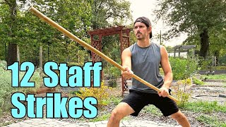 STAFF BASIC STRIKES of Filipino Martial Arts (Kali, Escrima, Arnis)