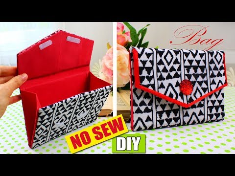 DIY PURSE BAG CLUTCH NO SEW TUTORIAL 🌺 Fashion Bag 🌺 DIY PURSE BAG CLUTCH NO SEW TUTORIAL 🌺 Fashion Bag 🌺