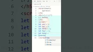 JavaScript Tutorial for Beginners / JavaScript learn / arithmetic operators tag