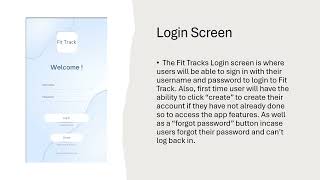 Fit Track Presentation for Principle of Software Engineering