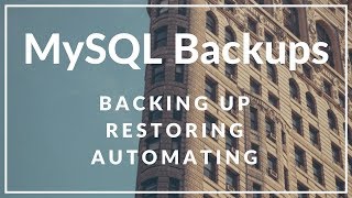 How to Backup and Restore a MySQL/MariaDB Database