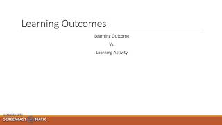 Testing and Learning Outcomes