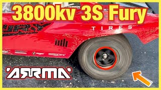 This is the INCREDIBLE ARRMA Fury Brushless Converted 3800KV!!