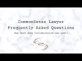 CommonSense Lawyer FAQ | How much does Collaborative Law cost?