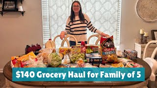 $140 Weekly Grocery Haul for A Family of 5!!