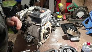 reparation moteur kawasaki fe 170 sur bétonnière