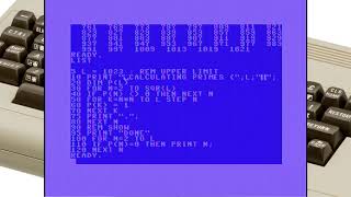 Calculating prime numbers on a Commodore 64