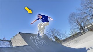 Skating UBC skatepark with Sami