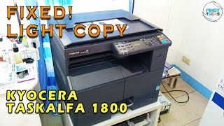 CLEANING \u0026 REPAIR TUTORIAL KYOCERA TASKalfa 1800 Series | Light Copy (Tagalog)