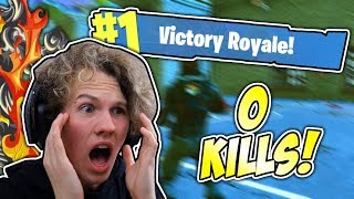 VINDER ET GAME MED 0 KILLS!! - Dansk Fortnite