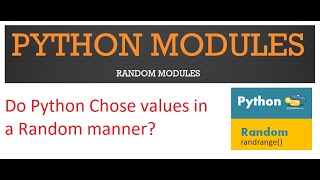 Python Modules || RANDOM Modules || [TAMIL]