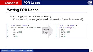 Python Turtle: For Loops & Comments
