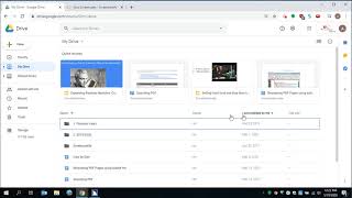 Navigating Google Drive using Jaws