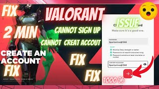 CANNOT LOG IN VALORANT ISSUE FIX | CANNOT SIGN IN|CANNOT SIGN UP ISSUE FIX CAN'T MAKE /CREAT ACCOUNT