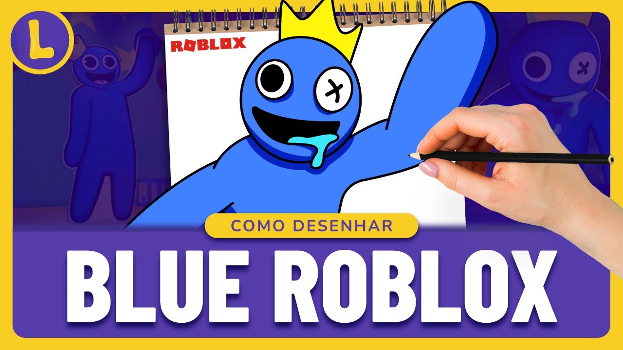 Como Dibujar A Rainbow Friends Blue Como Desenhar O Blue De Roblox