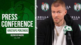 Kristaps Porzingis PRAISES Joe Mazzulla For Challenging Celtics Players | Postgame Interview