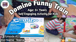 #DominoFunnyTrain  #DominoTrain  #TrainToy #DailyLife  3+ Old PreSchool Domino Funny Train Review