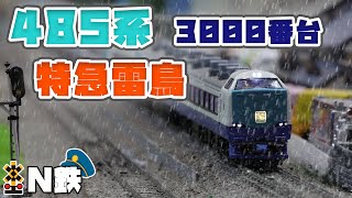 【N鉄】MicroAce 485系3000番台 特急「雷鳥」| Nゲージ鉄道模型走行動画 | rios circle