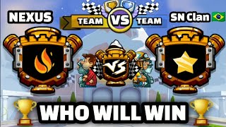 Hill Climb Racing 2 - 🏆NEXUS V/S SN Clan 🇧🇷 Team Match Results (Who will Win💪)