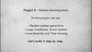 Number Guessing Game | Python Basics (Project 4)
