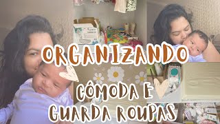 ORGANIZANDO A CÔMODA E O GUARDA ROUPAS DA MINHA BEBÊ | TAVA UMA BAGUNÇA | QUARTO DA BEBÊ 🩷✨