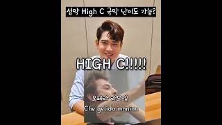 남편에게 성악 High C 극악 난이도 Che gelida manina 오페라 곡을 시켜보았습니다