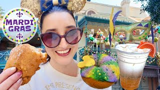 🎭 Mardi Gras at Disneyland! Festive Food, Rides & Fun in New Orleans Square 🎉💜💛💚